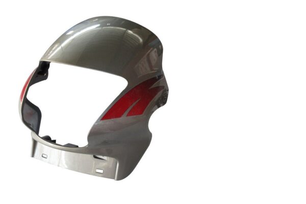 Headlight Visor Fit For Hero Passion Plus Tornado Grey (red Sticker)
