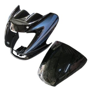 Headlight Visor Fit For Hero Passion Pro Black (blue Sticker) (bp)