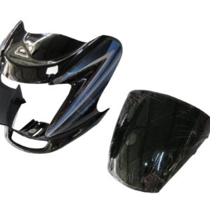 Headlight Visor Fit For Hero Passion Pro Digital Black (blue Sticker) (bp)
