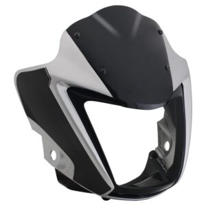 Headlight Visor Fit For Hero Splendor I-smart Cloud Silver For Grey Bike
