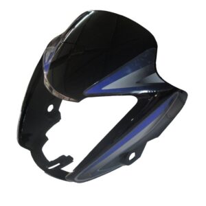 Headlight Visor Fit For Hero Splendor Nxg Black (blue Sticker)