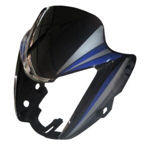 Headlight Visor Fit For Hero Splendor Nxg Latest Black (blue Sticker)