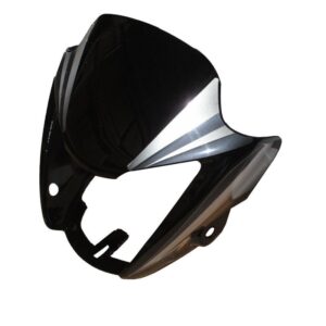 Headlight Visor Fit For Hero Splendor Nxg Latest Black (silver Sticker)