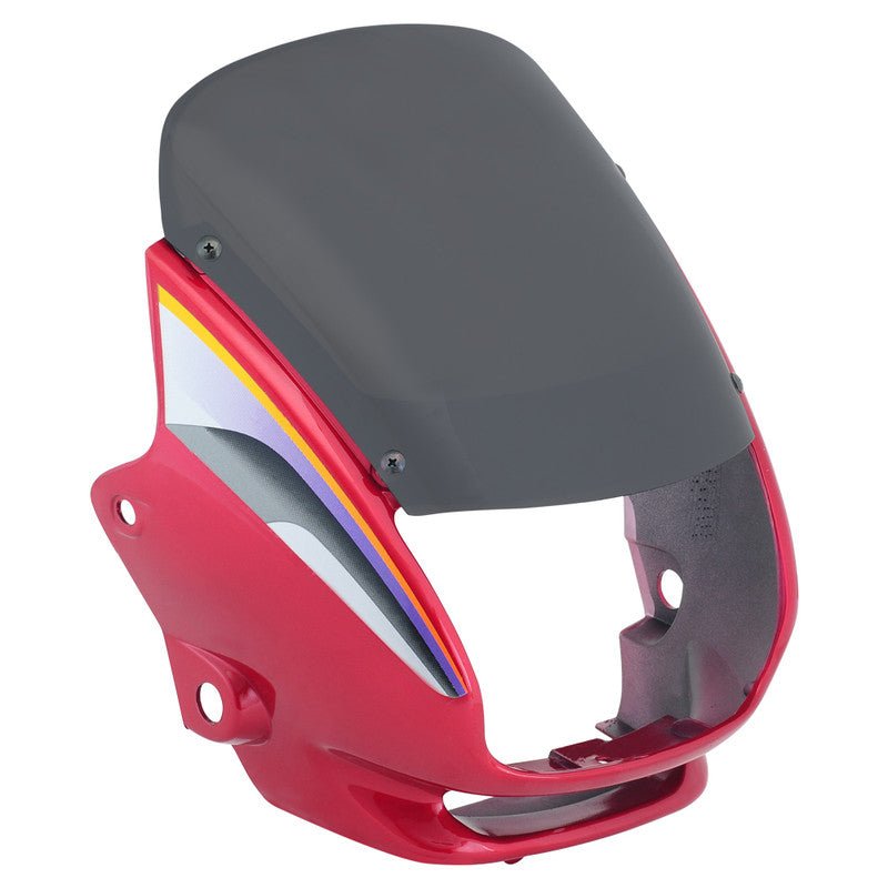 Headlight Visor Fit For Hero Super Splendor Candy Blazing Red (w/sticker)