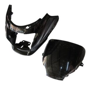 Headlight Visor Fit For Hero Super Splendor Latest(type 2) Black (grey Sticker)