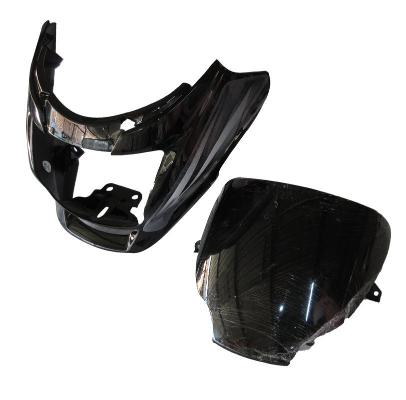 Headlight Visor Fit For Hero Super Splendor Latest(type 2) Black (grey Sticker)