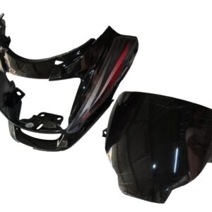 Headlight Visor Fit For Hero Super Splendor Latest(type 2) Black (red Sticker)