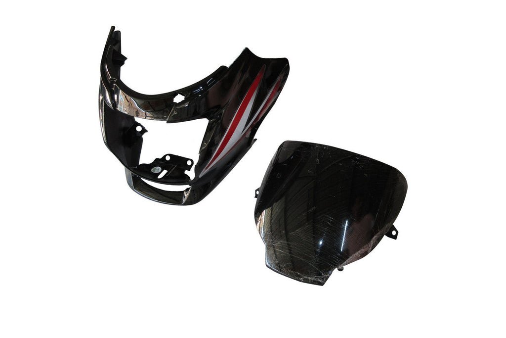 Headlight Visor Fit For Hero Super Splendor Latest (type 3) Black (red Sticker)