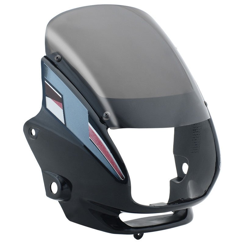 Headlight Visor Fit For Hero Super Splendor New Model Black (grey Sticker)