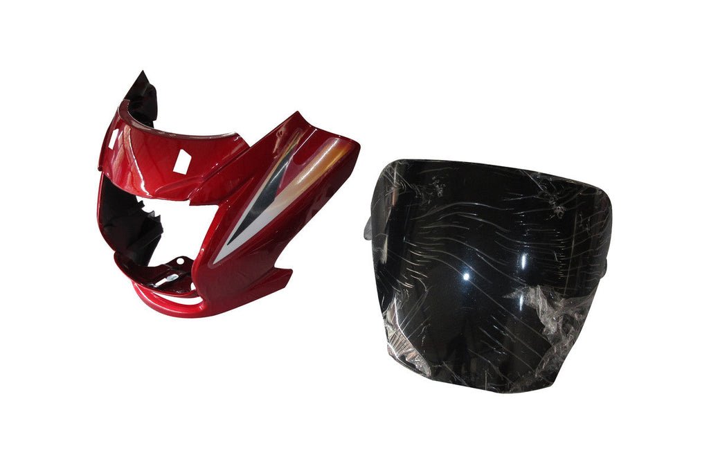 Headlight Visor Fit For Hero Super Splendor T-5 Black (grey Sticker)