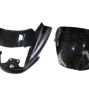 Headlight Visor Fit For Hero Super Splendor T-5 Black (white Sticker)