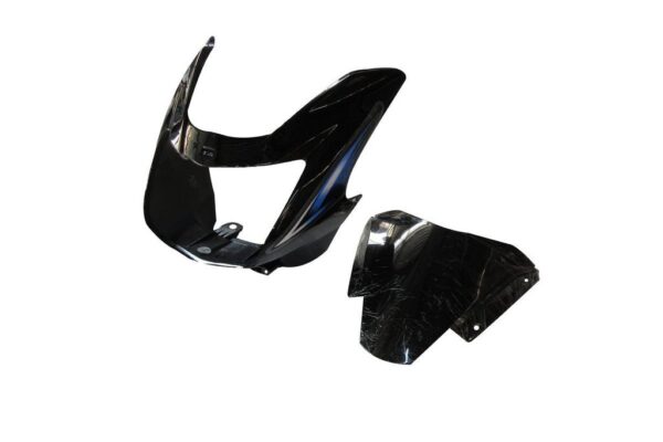 Headlight Visor Fit For Tvs Starcvti 110 Cc New Model Black (blue Sticker)