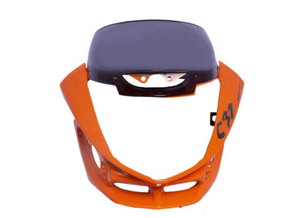 Headlight Visor Fit For With Glass & Garnish Hero Cbz Xtreme Vibrant Orange