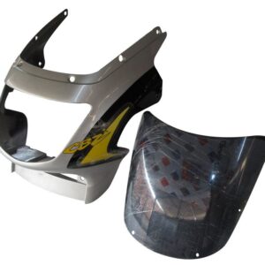 Headlight Visor Fit For With Glass Hero Cbz Starsilver/ Black (yellow Cone) For Black Bike