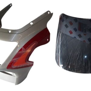 Headlight Visor Fit For With Glass Hero Cbz Starsilver/ Red(orange Cone) For Red Bike