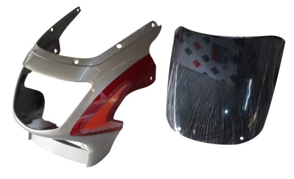 Headlight Visor Fit For With Glass Hero Cbz Starsilver/ Red(orange Cone) For Red Bike