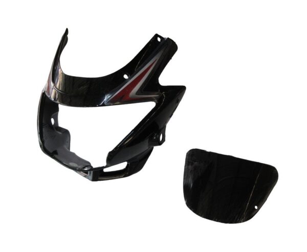 Headlight Visor Fit For With Glass Hero Glamour Latest Black (red)