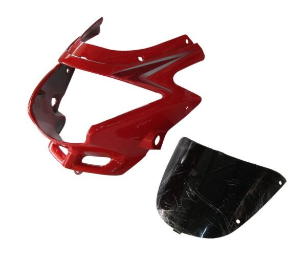 Headlight Visor Fit For With Glass Hero Glamour Latest Cloud Sports Red