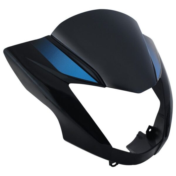 Headlight Visor Fit For With Glass Hero Glamour Latest New Model (type-5) Black -red Sticker