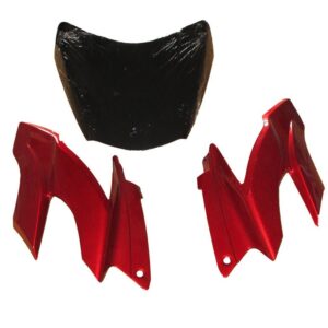 Headlight Visor With Glass Fit For Tvs Apache Rtr 160/180 Cc New Model Ap Red