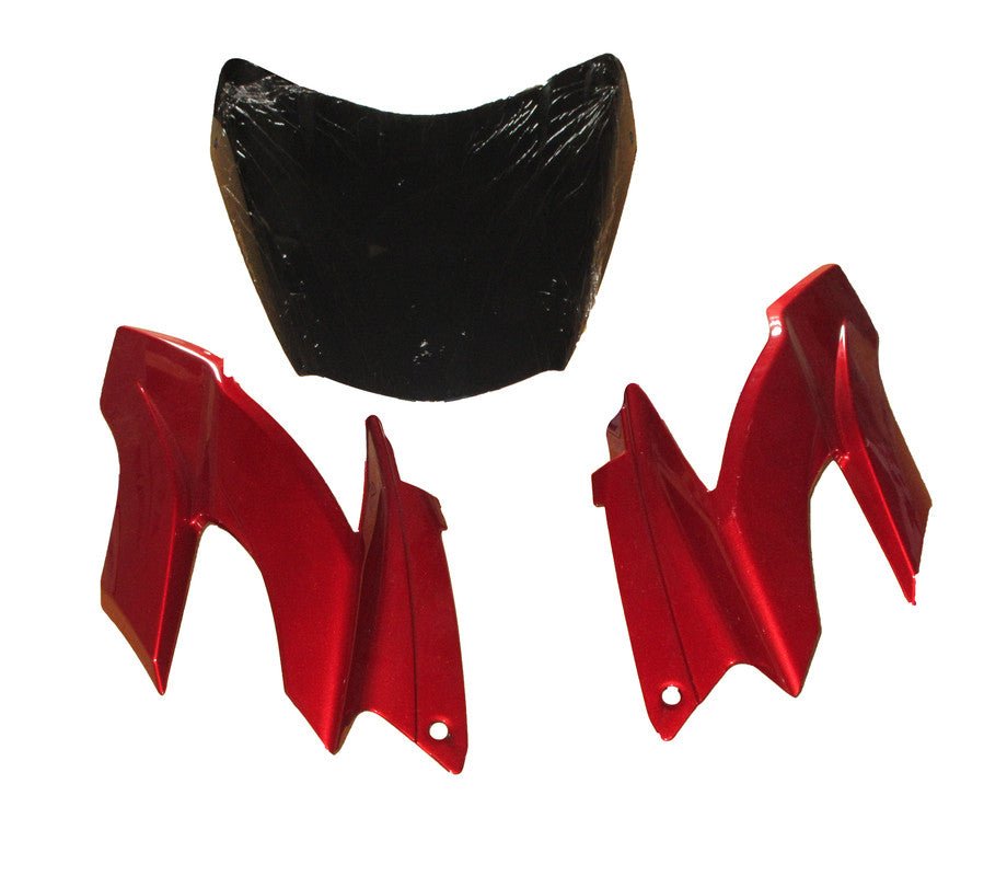 Headlight Visor With Glass Fit For Tvs Apache Rtr 160/180 Cc New Model Ap Red