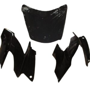 Headlight Visor With Glass Fit For Tvs Apache Rtr 160/180 Cc New Model Black