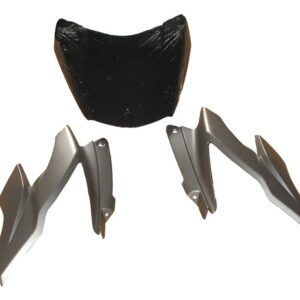 Headlight Visor With Glass Fit For Tvs Apache Rtr 160/180 Cc New Model Matte Titanium Grey