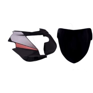 Headlight Visor With Glass Fit For Tvs Starcity Old Model Black