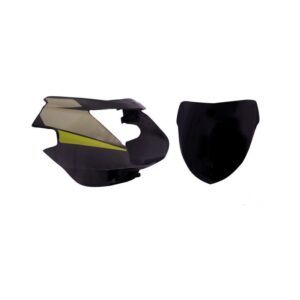 Headlight Visor With Glass Fit For Tvs Starcity Old Model Grey