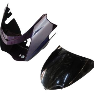 Headlight Visor With Glass Fit For Tvs Starcity Old Model Red Purple