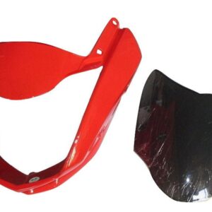 Headlight Visor Without Glass Fit For Hero Cbz Xtreme Type-1 Sports Red**