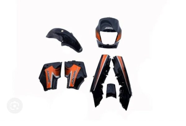 Hero Honda Passion Plus Body Kit Black/orange