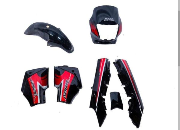 Hero Honda Passion Plus Body Kit Black/red