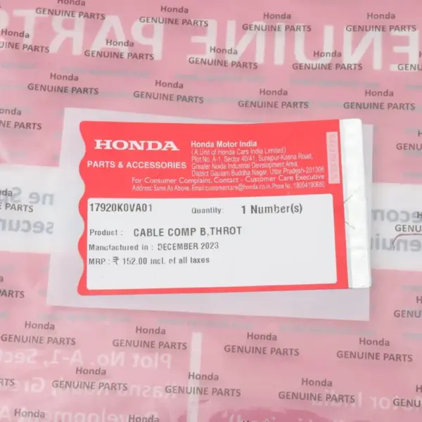 Honda Accelerator Cable -b For Shine Bs6 - Image 3