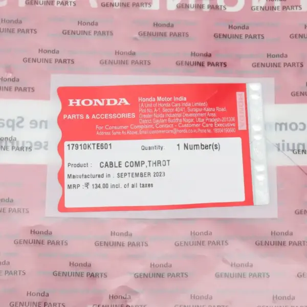 Honda Accelerator Cable For Cb Shine - Image 3