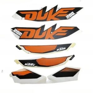 Ju233040 - Duke 200 Bs3 Complete Sticker Kit Original Ktm Box