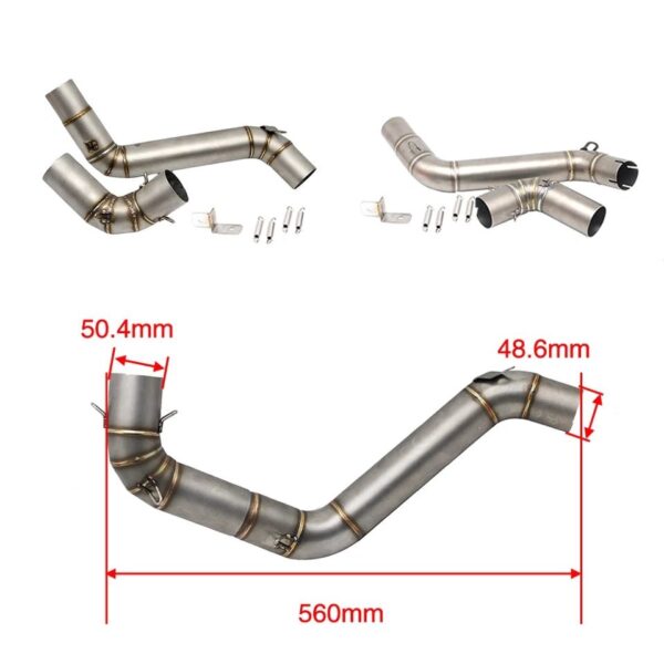Ktm Duke 125/200 / Duke 390 (2013-2016) Rc 125 / Rc 200 / Rc 390 (2015-2017) Aftermarket Bent/middle Pipe