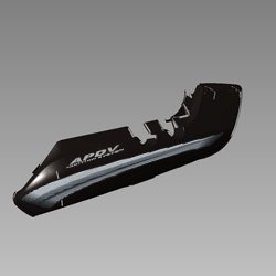 Left Side Cowl Black For Splendor Pro | Hero