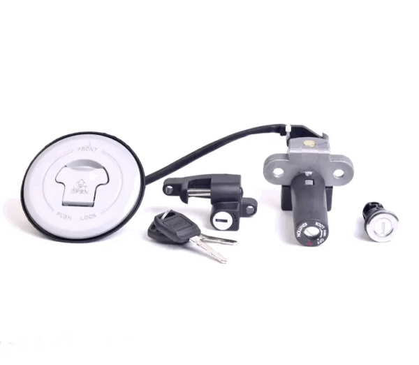 Lock Kit Set Of 4 Type Of Ft Cap With Long Keys For Hero Glamour | Super Splendor New Model | Spark Minda