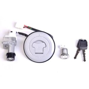 Lock Kit With Fuel Tank Cap For Hero Super Splendor Fi Bs6 | Spark Minda