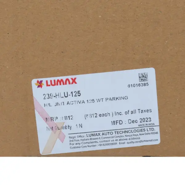 Lumax Head Light Assembly For Activa 125 - Image 3