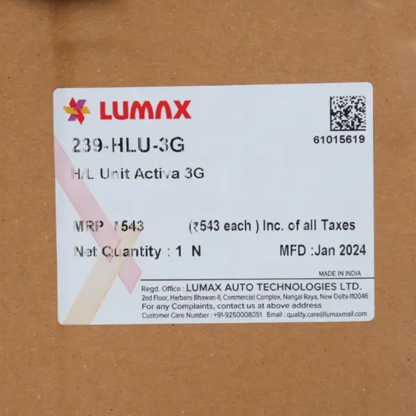 Lumax Head Light Assembly For Activa 3g - Image 3