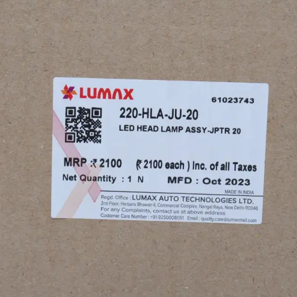 Lumax Head Light Assembly For Jupiter - Image 3