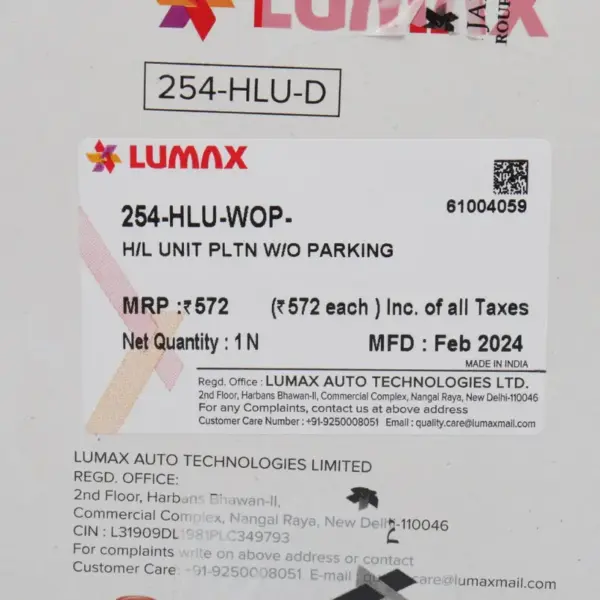 Lumax Head Light Assembly For Platina - Image 3