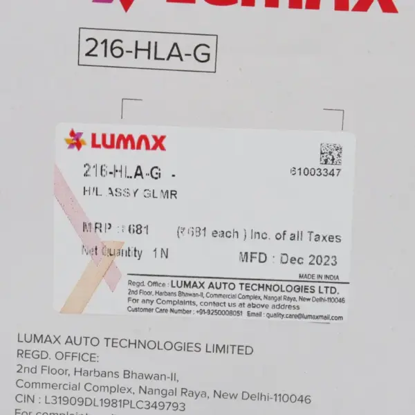 Lumax Head Light Assembly For Splendor Bs6 - Image 3