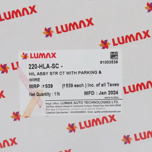Lumax Head Light Assembly For Star City - Image 3