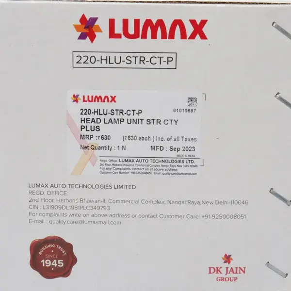 Lumax Head Light Assembly For Star City Plus - Image 3