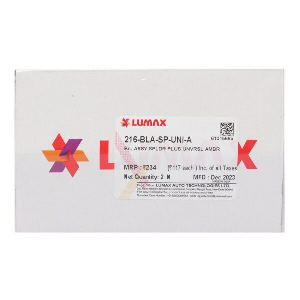 Lumax Indicator (universal - Amber) For Splendor Plus - Image 3