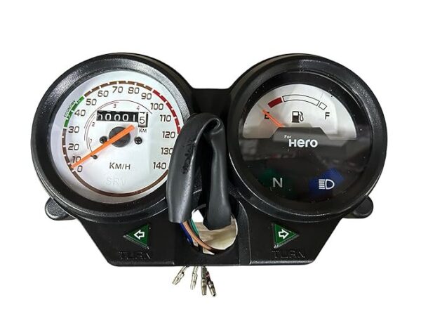 Meter Assembly (white Dial) For Hero Passion Plus - Spark Minda