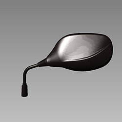Mirror Assy Left Hand Back (pbme,nh-b08m) For Achiever 150 | Hunk | Hero